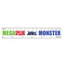 A white 15 cm ruler featuring colorful text that reads "MEGA Spelling MONSTER" with an animated character illustration.