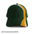 A bottle green cap with Aussie gold and white accents, featuring a logo on the front.