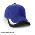 A royal blue cap with a black peak and white accents. It has a logo on the front.