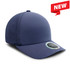 A premium navy nylon cap with a rounded crown and a logo, featuring breathable side panels.