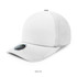 A white premium nylon cap with a perforated design and a logo on the side.