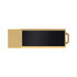 A gold eco-friendly LED flash drive with a black surface for branding or personalisation.