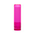 A lip balm stick in a bright pink tube. The design is simple and sleek, suitable for health and personal care use.