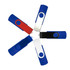 A collection of Mix N Match Type-C flash drives in blue, red, black, and white, featuring a logo on each drive.
