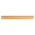 A 30cm bamboo ruler featuring clear measurements in centimeters along one edge.