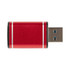 A red USB data blocker with metallic accents and a USB 3.0 connector. It features a sleek, cylindrical design.