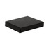 A black box with a flat, square design suitable for packaging products or gifts.