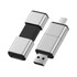 A sleek silver and black Harris Type-C flash drive with retractable design and a logo.