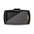 A black Simona Dash Cam featuring a flat screen and an orange button, designed for vehicle use.
