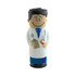 A cartoon doctor figure holding a clipboard and a syringe, wearing a white coat with a stethoscope.