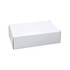 A plain white box with a rectangular shape, suitable for packaging various items.