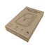 A brown cardboard box containing a magnetic wireless power bank, featuring a simple design and logo.