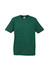 A green short sleeve tee with a crew neck and a small logo on the label.