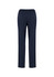 A pair of navy blue women's ultra comfort waist pants with an elastic waistband, featuring a simple design and no embellishments.