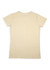 A women's modern fit T-shirt in a light beige colour, featuring a simple design with a logo.
