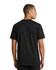A black men's/unisex loose T-shirt shown from the back, featuring a simple design and a logo.
