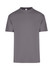 A unisex regular t-shirt in a solid grey colour, featuring a simple cut and a logo.