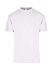 A plain white unisex regular t-shirt with a crew neckline and short sleeves. Features a small logo on the label.
