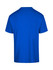 A blue unisex regular T-shirt with a crew neck and short sleeves. The back view highlights a solid colour design.