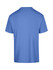 A plain blue unisex regular T-shirt featuring a back view. It has a simple design and is made from soft fabric.