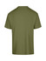 An olive green unisex regular t-shirt with a simple design and no visible branding on the back.