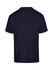 A navy blue unisex regular T-shirt featuring a plain design with a logo.