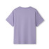 A purple kid's regular T-shirt featuring short sleeves and a simple design. It has a logo on the back.