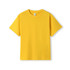 A yellow Kid's Regular T-shirt with short sleeves and a label inside. It features a simple design and no visible patterns.