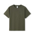 A kids' regular t-shirt in olive green, featuring short sleeves and a round neckline. Includes a logo label.