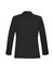 A slimline black men's jacket with a tailored fit and long sleeves, featuring a back view and no visible branding.