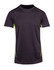 A black men's T-shirt with short sleeves, featuring lime green accents and a simple design. It has a logo on it.