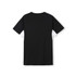 A black men's t-shirt with short sleeves and side accents, featuring a logo.