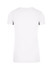 A white women's American style T-shirt with short sleeves and a plain back, featuring a logo.