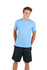 A mint green unisex T-shirt and a lavender unisex T-shirt worn by two models holding hands, with a logo on the shirts.