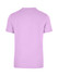 A unisex American style t-shirt in lavender with a plain back and a logo on the fabric.