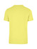 A unisex American style t-shirt in bright yellow with a simple design and no visible logos on the back.