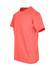 A coral unisex American style t-shirt featuring short sleeves and a classic crew neck design.