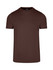 A brown Men's Slim Fit T-shirt with a plain design and a logo at the neck.