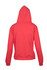 A pink hoodie with a kangaroo pocket and a hood, shown from the back. It features a simple design.