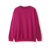 A bright pink adult poly cotton fleece sloppy joe jumper with a classic crew neck design.