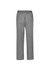 Striped women's scrub pants with an elastic waistband and pockets. Features a logo on one side.