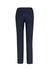 A pair of women's stretch pants in navy, featuring a fitted design and back pockets. Includes a logo.