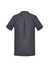 A dark grey women's tunic featuring short sleeves and a back pleat, suitable for uniforms.