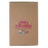 A brown cardboard box featuring a colorful design with a character and a small tent, labeled "Little Explorers."