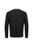 A black men's performance long sleeve tee with a simple design and no visible branding.