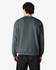A grey Gildan Heavy Blend Adult Crewneck Sweatshirt viewed from the back, featuring a simple design and a logo.