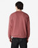 A maroon Gildan Heavy Blend adult crewneck sweatshirt, viewed from the back, featuring long sleeves and a simple design.