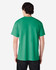 A green Gildan Ultra Cotton adult t-shirt displayed from the back, featuring short sleeves and a simple design.