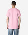 A pink Gildan Ultra Cotton adult T-shirt viewed from the back, featuring a simple design and a logo.