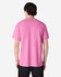 A pink Gildan Ultra Cotton adult T-shirt displayed from the back, featuring a plain design and a casual fit.